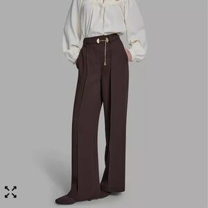 NWT BCBG Chocolate Wide-Leg Pants